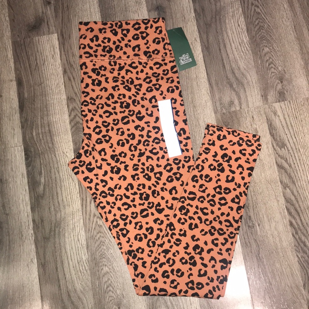 Wild Fable Cheetah Print Full Length Leggings Soft Cotton NWT - Picture 4 of 7